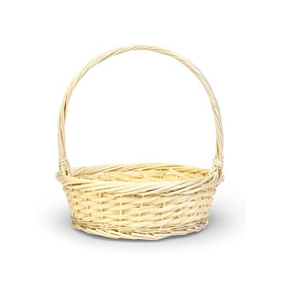 Корзина плетёная для хранения Canna, с ручкой, бежевая, набор 3 шт.