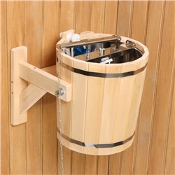 Обливное устройство для бани «Водопад», 20 л, деревянное, нержавеющая вставка