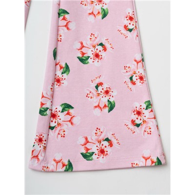 Комплект трикотажный для девочек: фуфайка (футболка), брюки