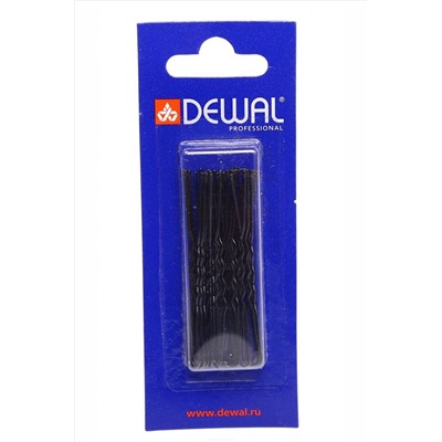 Dewal Шпильки для волос волна SLT60V-1/24, 60 мм, черный, 24 шт. KRISTALLER, 1106522