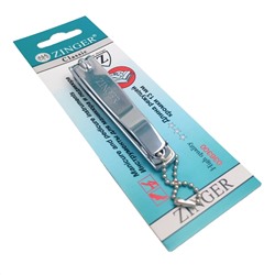 Zinger Книпсер для ногтей большой с пилкой и с цепочкой / Classic SLN-604 FC, 13 мм 3791