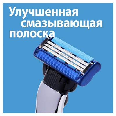 Сменные кассеты Gillette Mach3 Turbo Aloe, 3 лезвия, 2 шт