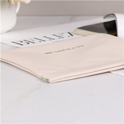 Косметичка 11х12 см бежевая / XN-001W /уп 100/на магните