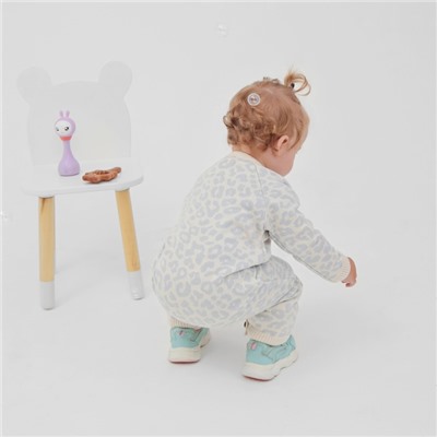 Комбинезон вязаный для девочки «Крошка Я» Leo Baby рост 86-92 см, серый