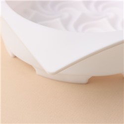 Форма для муссовых десертов и выпечки KONFINETTA «Вихрь», 17.5×5.5 см, ячейка d=15 см, силикон, белая