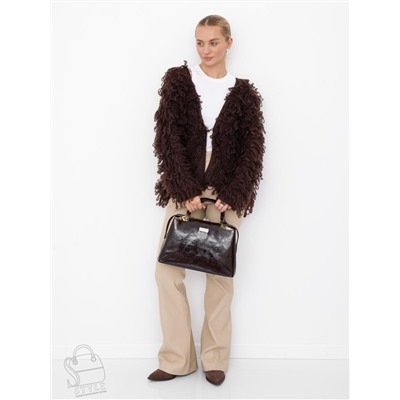 Сумка женская кожаная 9613-1S coffee Velina Fabbaino-Safenta