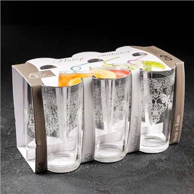 Набор стаканов «Барокко», 230 мл, 6 шт.