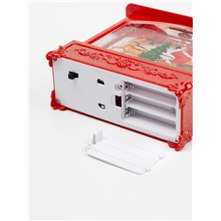 Фигура светодиодная «Упряжка» 5.5×14×19.5 см, от батареек 3хААА, музыка, USB, свечение тёплое белое