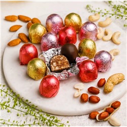 Мягкий грильяж Ассорти / классика,арахис-клюква,миндаль-вишня /шоу-бокс /540 г/ ТМ Сибирские конфеты