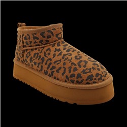 Угги из натуральной кожи UN002-11 коричневые