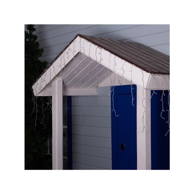 Гирлянда «Бахрома» 3×0.6 м, IP44, УМС, прозрачная нить, 160 LED, свечение мульти, 220 В