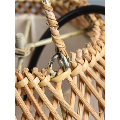 УЦЕНКА Светильник потолочный из ротанга «Объём» 1×120 Вт, Е27, 30×30×40 см