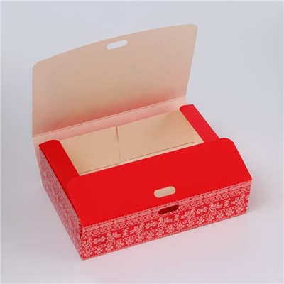 Коробка подарочная новогодняя складная, упаковка «Белка с подарком», 16×12×5 см