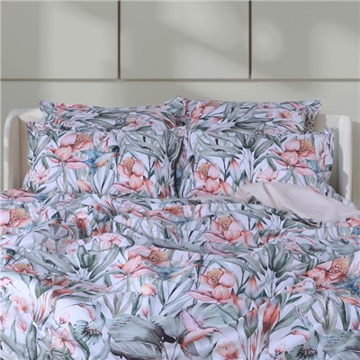 Комплект наволочек «Этель» Exotic island, 70×70+3 см, 2 шт., перкаль, хлопок 100%