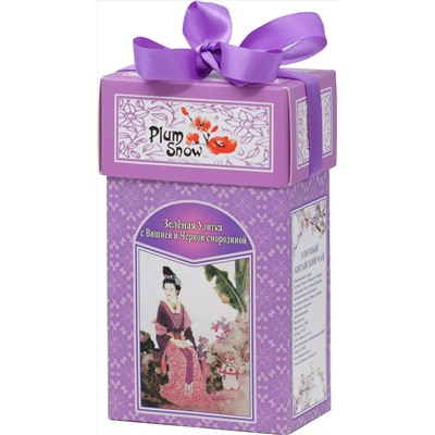 PLUM SNOW. Зелёная Улитка. Вишня и Черная смородина 100 гр. карт.пачка