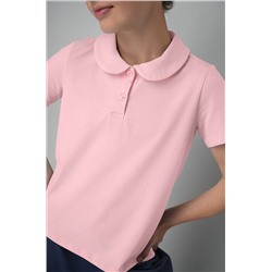 Блузка-поло с коротким рукавом для девочки Happyfox