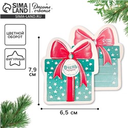 Шильдик новогодний декоративный на подарок «Кому-то очень хорошему», 6.5×7.5 см