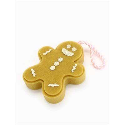 Мочалка для тела в форме рождественского пряника, URAL LAB