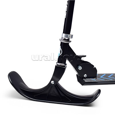 Самокат-снегокат, складной, в коробке (синий)