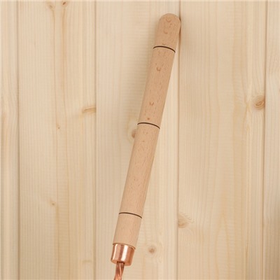 Ковш - черпак для бани и сауны, 400 мл, медь, деревянная ручка