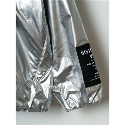 Комплект для девочек: куртка текстильная с полиуретановым покрытием, сумка