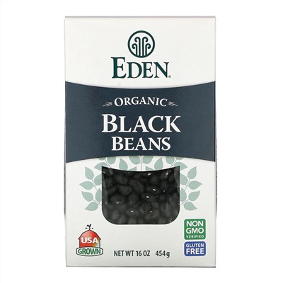 Eden Foods, Органическая черная фасоль, 16 унций (454 г)