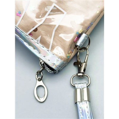 Sunflower Косметичка женская с пайетками Young 11653 28, бежевый 22426