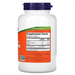 Now Foods, сертифицированная органическая спирулина, 500 мг, 500 таблеток