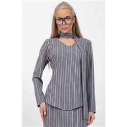 Блузон Студио (полоска/серый)