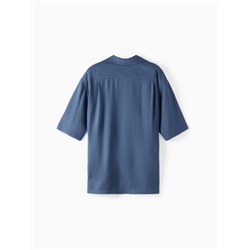 Рубашка мужская с коротким рукавом MIST, размер 54, синяя