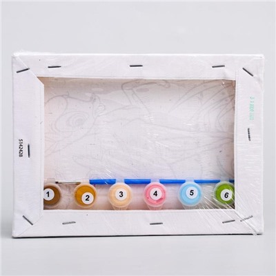 Картина по номерам для детей, 21×15 см, Бэмби