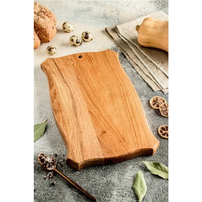 Доска разделочная и сервировочная Дарим Красиво «Восточная», массив дуба, 20×34×2.4 см