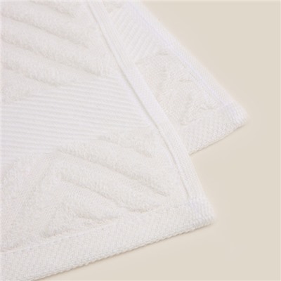 Полотенце махровое SL HOME: Geometry "Блан де Блан" 67х140 см, 83% хлопок, 17% лён, 500 г/м2 1024309