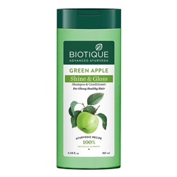 Biotique Green Apple Shampoo & Conditioner / Биотик шампунь и Кондиционер Зеленое Яблоко 180 мл