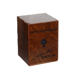 УЦЕНКА Бокал для коньяка с пулей «Непробиваемый», лакированное дерево, 390 мл