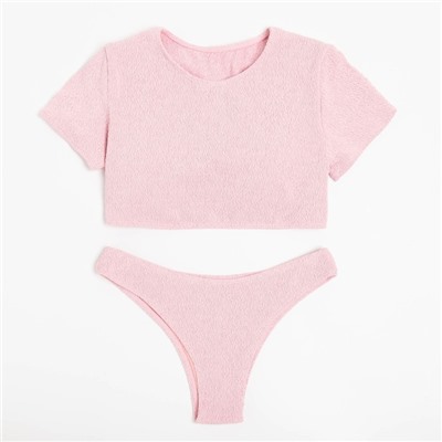 Купальник раздельный MINAKU с топом цвет розовый, размер 46