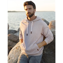 Худи из эластичного футера трехнитки с эффектом меланж