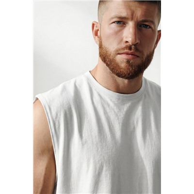 Мужская футболка оверсайз без рукавов Happyfox