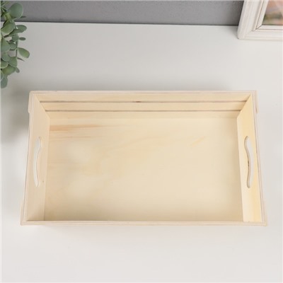 Основа для росписи дерево «Поднос», для творчества, декора, 32.5×20×6 см