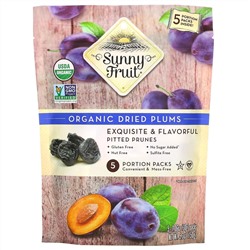 Sunny Fruit, Organic Dried Plums,  5 Portion Packs, 1.06 oz ( 30 g) Each