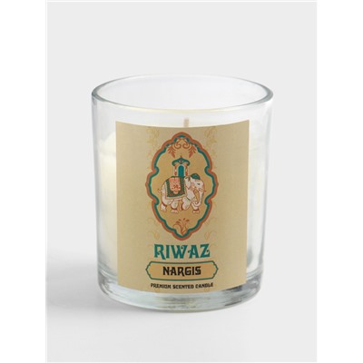 Свеча ароматическая в стекле «Нарцисс», соевый воск, 120 г