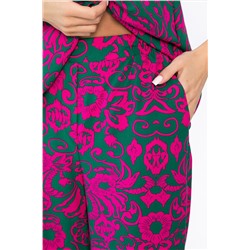 Костюм Стильный акцент (малиново-зеленый) К13906-25М