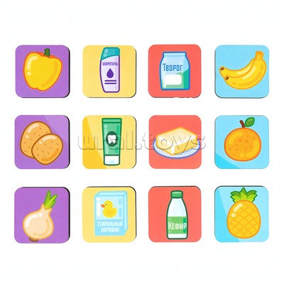 Игра настольная деревянная "Умный шопинг" Baby toys games