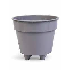 Кашпо для цветов «Клевер», 4.5 л, d=20 см, h=18 см, пластик, цвет серый шёлк
