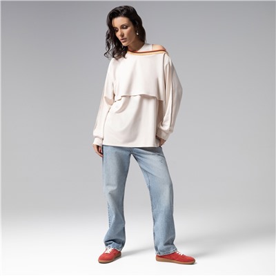 Лонгслив многослойный, Преданная стилю (2 в 1)