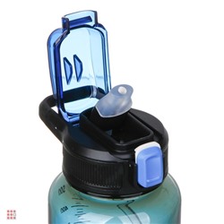 SILAPRO Бутылка для воды, 16х9см, 630мл, синий, PC, PP, ABS, силикон