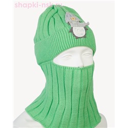 01-11-H Балаклава-шлем для девочки (46-50)