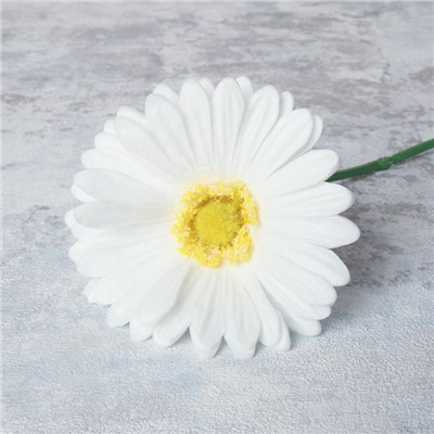 Цветок искусственный Гербера 30 см БЕЛЫЙ / CG-30 /уп 1200/724393