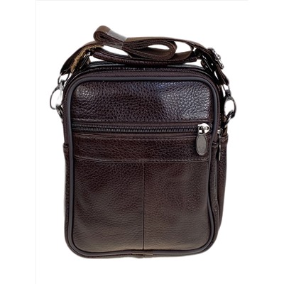 Сумка мужская из натуральной кожи, цвет коричневый
