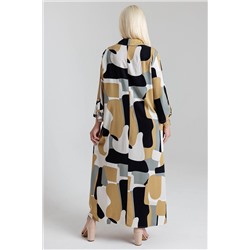 Платье  6145/04/Бежевый, черный